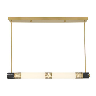 Farrell 1-Light Linear Chandelier in Warm Brass by Dann Foley (128|1-2917-1-322)