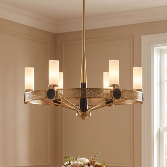 Farrell 6-Light Chandelier in Warm Brass by Dann Foley (128|1-2914-6-322)