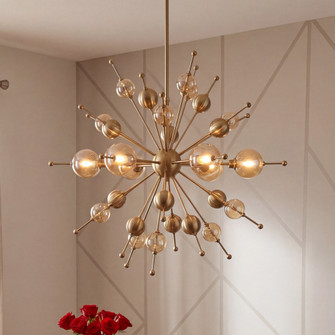 Crescent 6-Light Chandelier in Noble Brass (128|1-2514-6-127)