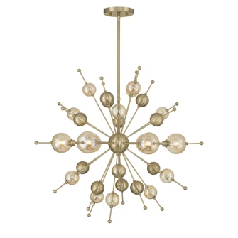 Crescent 6-Light Chandelier in Noble Brass (128|1-2514-6-127)
