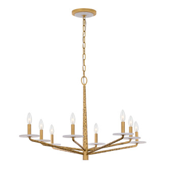 Judi 8-Light Chandelier in Distressed Gold by Breegan Jane (128|1-1965-8-60)