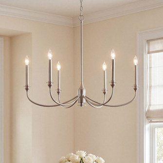 Coventry 6-Light Chandelier in Satin Nickel (128|1-1500-6-SN)