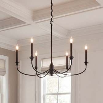 Coventry 6-Light Chandelier in Matte Black (128|1-1500-6-89)