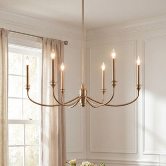 Coventry 6-Light Chandelier in Noble Brass (128|1-1500-6-127)