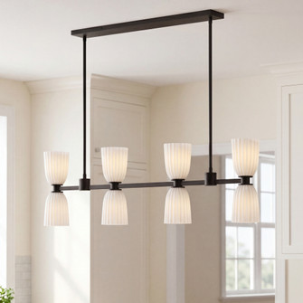 Baldwin 8-Light Linear Chandelier in Matte Black (128|1-1249-8-89)