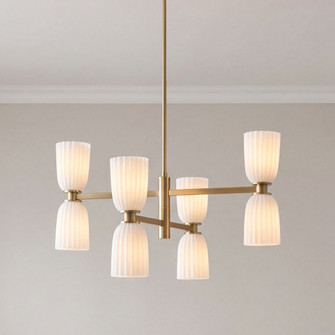 Baldwin 8-Light Chandelier in Noble Brass (128|1-1248-8-127)