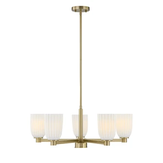 Baldwin 5-Light Chandelier in Noble Brass (128|1-1246-5-127)