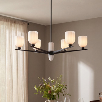 Collier 6-Light Chandelier in Matte Black (128|1-1125-6-89)