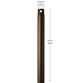 18 Inch Ceiling Fan Downrod (2|C2604-HBB)