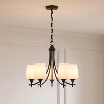 Octave 5-Light Chandelier in Matte Black (128|1-6032-5-BK)