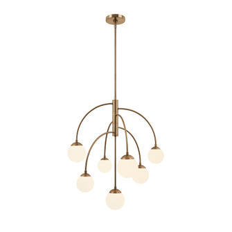 Noho 25'' 7-Downlight Chandelier (254|FSN-9013-ETCH-BRSS)