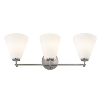 Pavia 3-Light Bath Bar (254|FSN-8363-OPAL-NCKL)