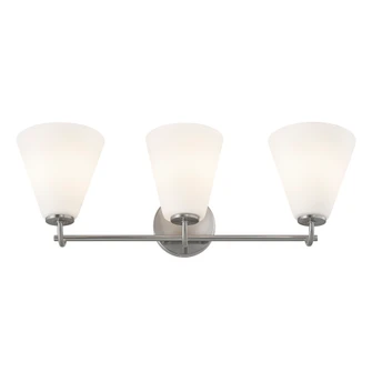 Pavia 3-Light Bath Bar (254|FSN-8363-OPAL-NCKL)