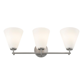 Pavia 3-Light Bath Bar (254|FSN-8363-OPAL-NCKL)