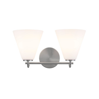 Pavia 2-Light Bath Bar (254|FSN-8362-OPAL-NCKL)