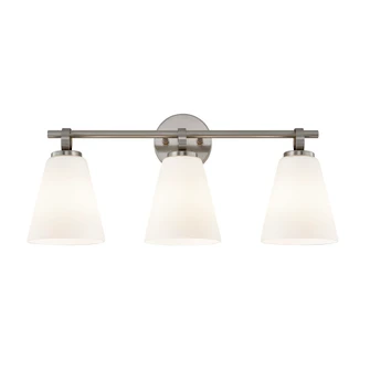 Bolzano 3-Light Bath Bar (254|FSN-8343-OPAL-NCKL)