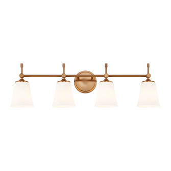 Tulsi 4-Light Bath Bar (254|FSN-8314-OPAL-BRSS)