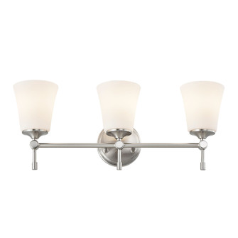 Tulsi 3-Light Bath Bar (254|FSN-8313-OPAL-NCKL)