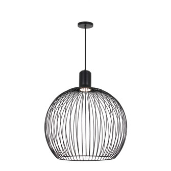 Orland 24'' LED Globe Cage Pendant (254|NSH-7012-MBLK)
