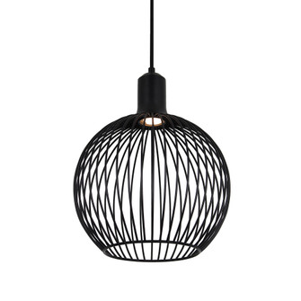 Orland 12'' LED Globe Cage Pendant (254|NSH-7010-MBLK)