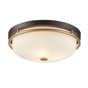 Tilburg 16'' 3-Light Flush-Mount (254|FSN-7009-OPAL-MBBR)