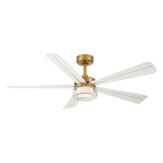 Nellora 52'' 5CCT LED Smart Ceiling Fan (39|F772L-LBR/ALW)