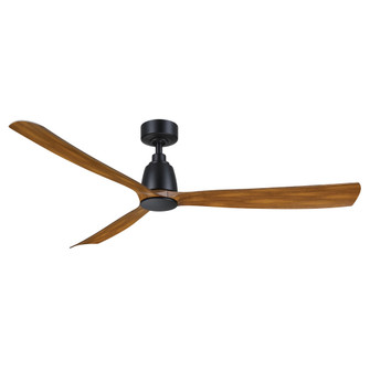 Kute 60 inch Indoor/Outdoor Smart Ceiling Fan - Black with Koa Blade (90|FPD8560BLK)