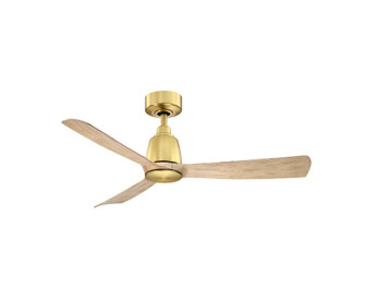 Kute 44 inch Indoor/Outdoor Smart Ceiling Fan - Brushed Satin Brass with Natural Blades (90|FPD8547BSN)