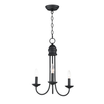 Logan 3-Light Candle Chandelier (19|10343BK)