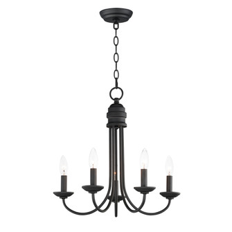 Logan 5-Light Candle Chandelier (19|10345BK)