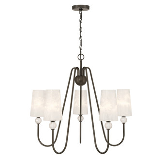 Sheldon 5-Light Chandelier in Mediterranean Bronze (128|1-1350-5-15)
