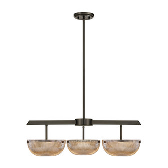 Hubbard 3-Light LED Chandelier in Mediterranean Bronze (128|1-1251-3-15)