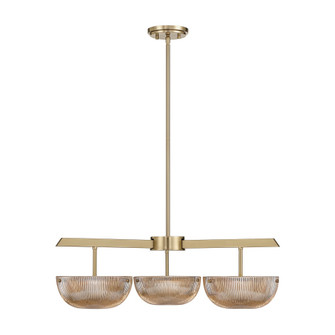 Hubbard 3-Light LED Chandelier in Noble Brass (128|1-1251-3-127)