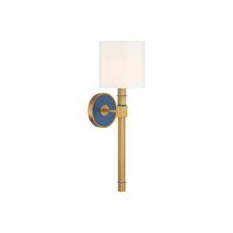 Libby Langdon Herrick 6.25'' Luxe Gold + Navy Sconce (205|HRK-2511-LG-NY)