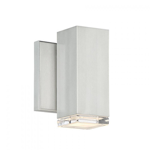 BLOCK 1LGT OUTDOOR SCONCE 3000K (1357|WS-W61806-AL)