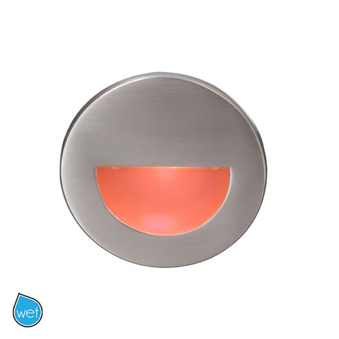 LED STEP LGT 120V CIRCULAR SCOOP RD (1357|WL-LED300-RD-BZ)