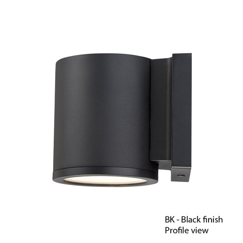 TUBE Outdoor Wall Sconce Light (1357|WS-W2605-BK)