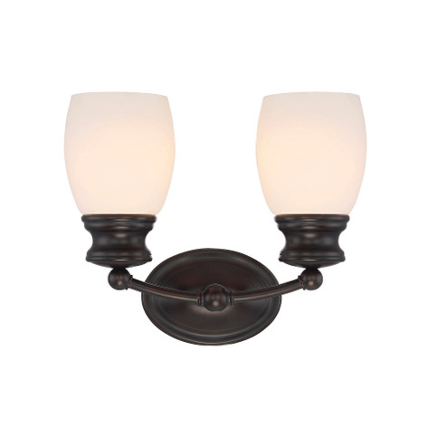 Elise 2-Light Bathroom Vanity Light in English Bronze (128|8-9127-2-13)