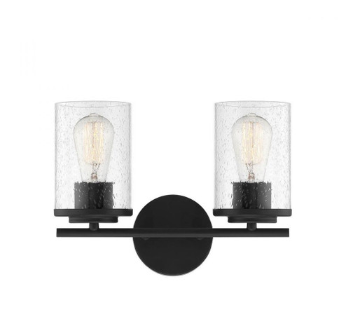Marshall 2-Light Bathroom Vanity Light in 
Matte Black (128|8-8020-2-BK)