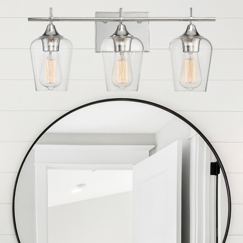 Octave 3-Light Bathroom Vanity Light in Polished Chrome (128|8-4030-3-11) Octave 3-Light Bathroom Vanity Light in Polished Chrome (128|8-4030-3-11)