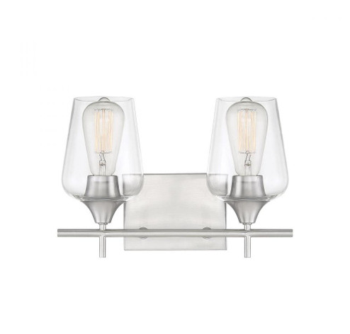 Octave 2-Light Bathroom Vanity Light in Satin Nickel (128|8-4030-2-SN)