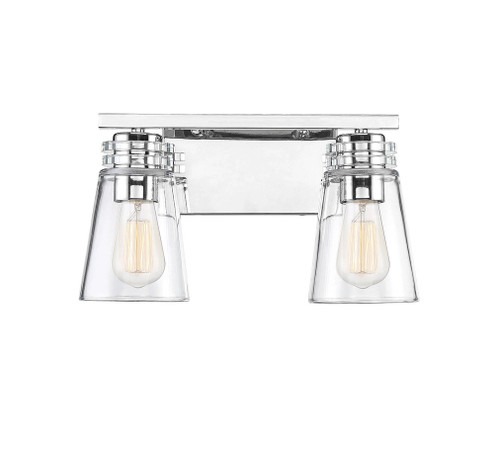 Brannon 2-Light Bathroom Vanity Light in Polished Nickel (128|8-2148-2-109)