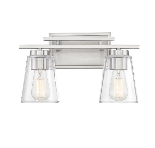 Calhoun 2-Light Bathroom Vanity Light in Satin Nickel (128|8-1020-2-SN)