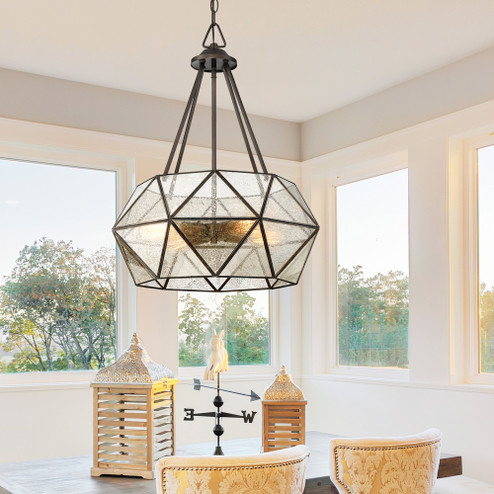 Tartan 4-Light Pendant in Oiled Burnished Bronze (128|7-9008-4-28)