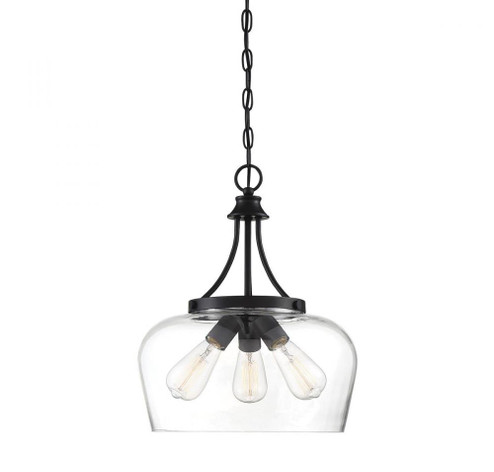 Octave 3-Light Pendant in Black (128|7-4034-3-BK) Octave 3-Light Pendant in Black (128|7-4034-3-BK)