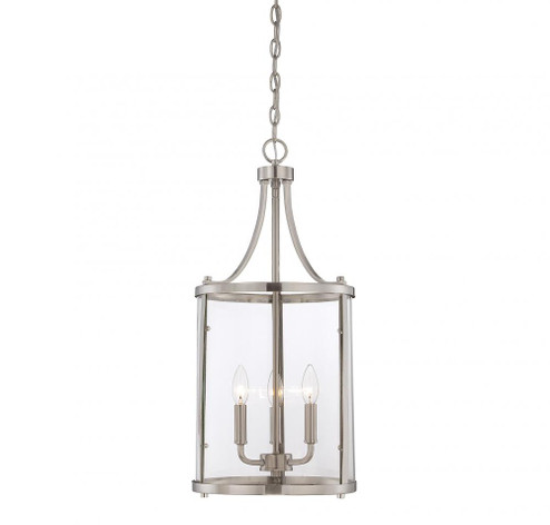 Penrose 3-Light Pendant in Satin Nickel (128|7-1040-3-SN) Penrose 3-Light Pendant in Satin Nickel (128|7-1040-3-SN)