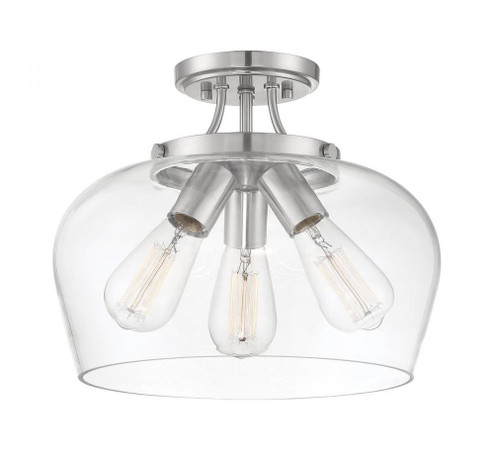 Octave 3-Light Ceiling Light in Satin Nickel (128|6-4035-3-SN)