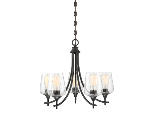 Octave 5-Light Chandelier in English Bronze (128|1-4032-5-13)