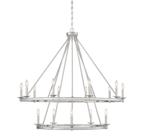Middleton 15-Light Chandelier in Satin Nickel (128|1-312-15-SN)