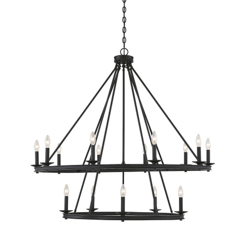 Middleton 15-Light Chandelier in Matte Black (128|1-312-15-89)